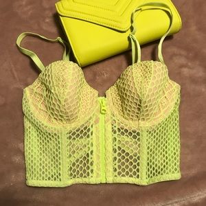 Neon green Victoria’s Secret bralette
